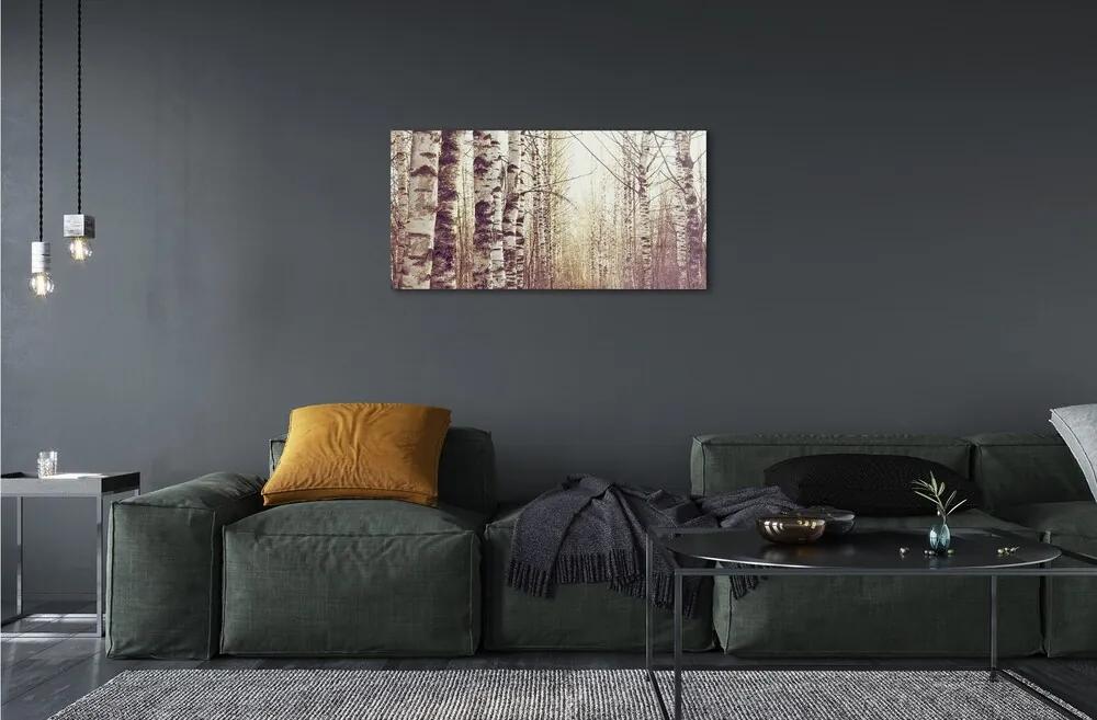 Sklenený obraz stromy 120x60 cm