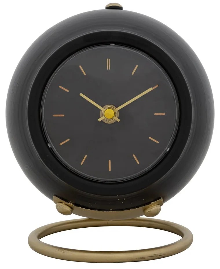 Čierne stolové hodiny Mauro Ferretti Ball