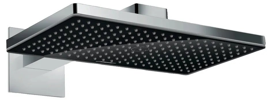 Hansgrohe Rainmaker Select, hlavová sprcha 460 1jet so sprchovým ramenom, čierna/chrómová, HAN-24003600