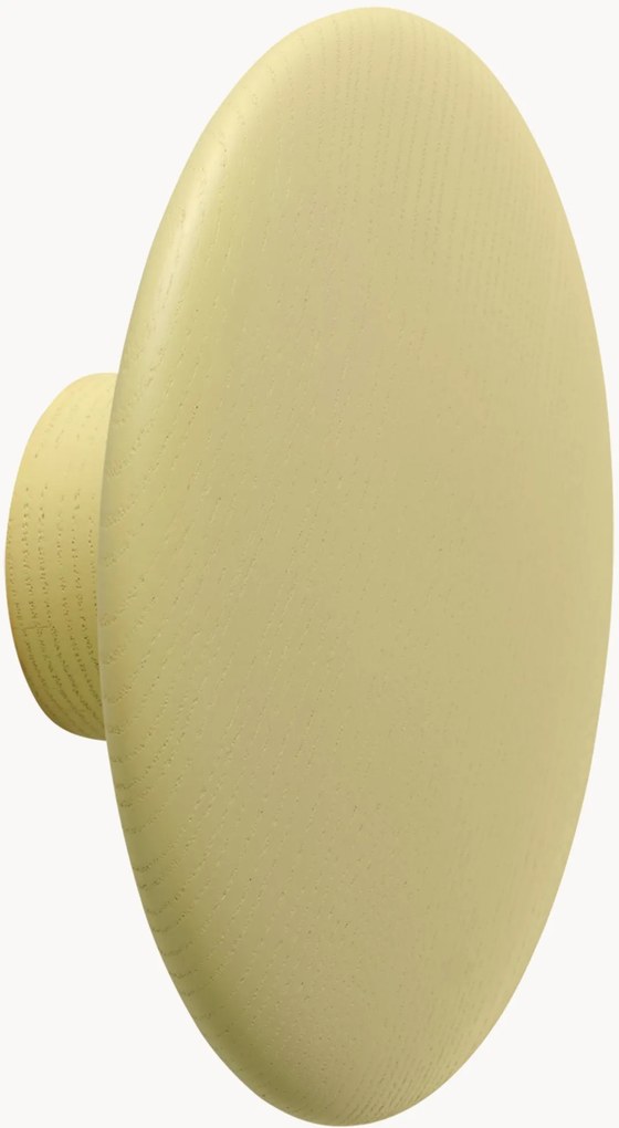 Nástenný háčik z dubového dreva Dots, Ø 13 cm