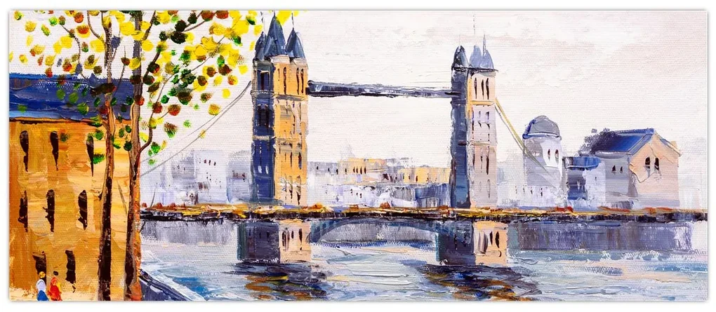 Obraz - Maľba mesta (120x50 cm)