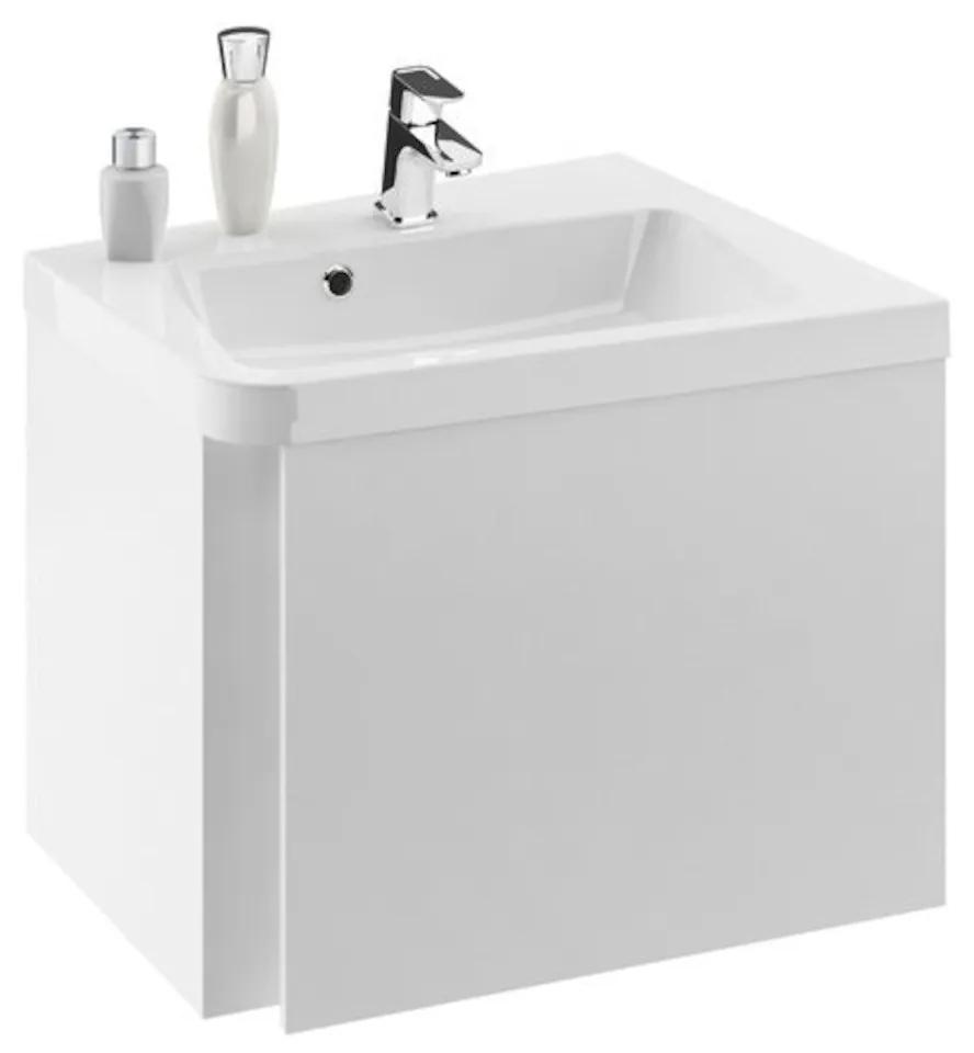 Kúpeľňová skrinka pod umývadlo Ravak 10° 65x54 cm biela X000000748