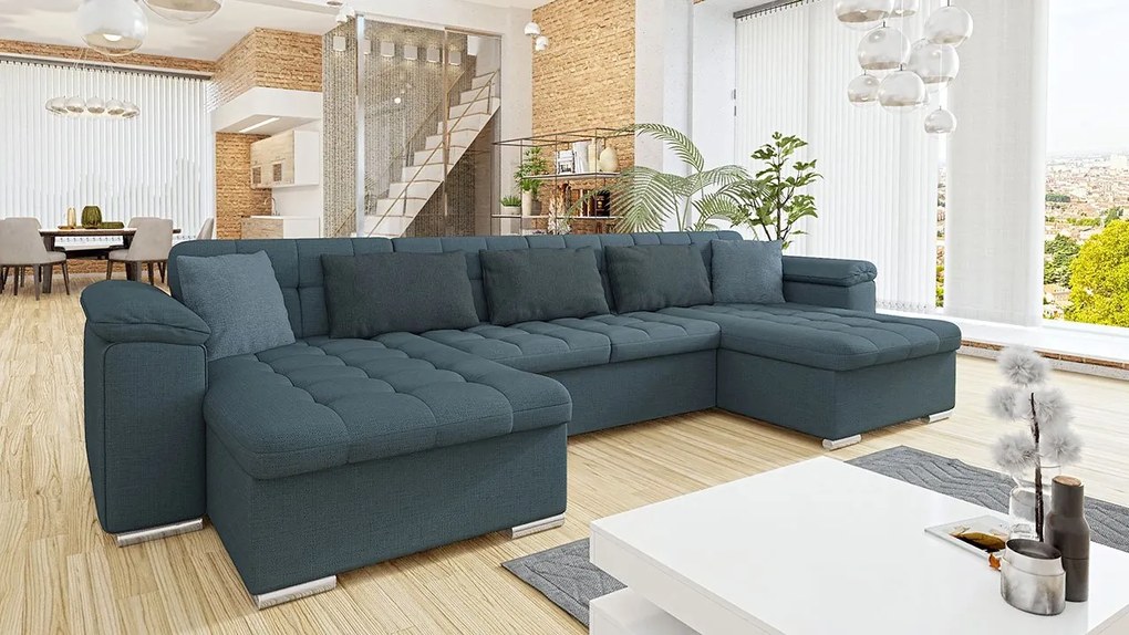 Rohová rozkladacia pohovka Wicenza Premium, Dostupné poťahy: Terra 05 + Terra 05 + Terra 06 ECO