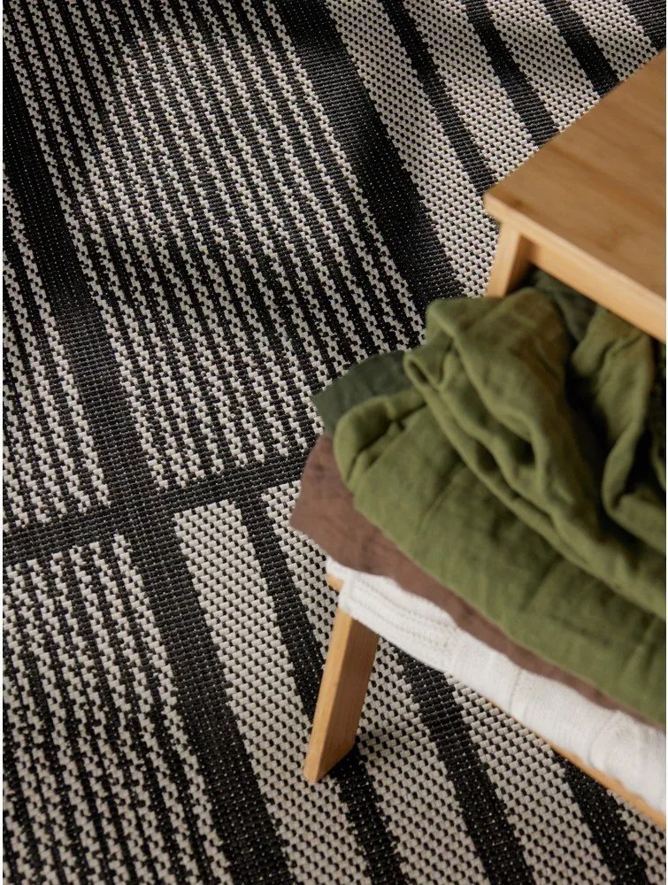 Čierny/krémový vnútorný a vonkajší koberec 120x170 cm Haringey Allington – Ted Baker