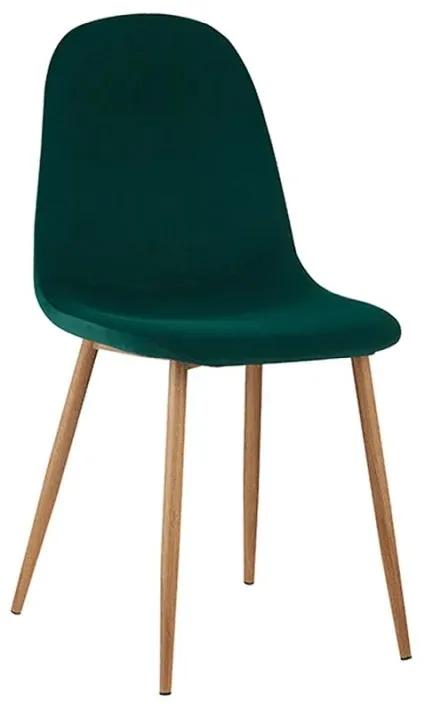 Komfortná stolička smaragdová Velvet látka