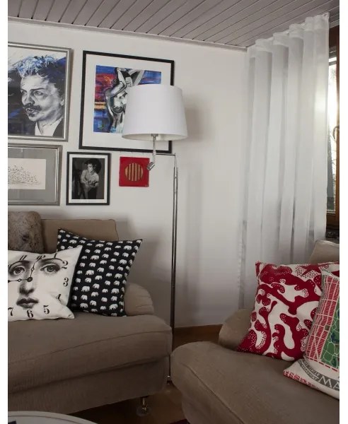 ByRydens 1988780-5000-LED Stojacia lampa ORLANDO 1xE27/5W/230V+LED/3W biela/chró