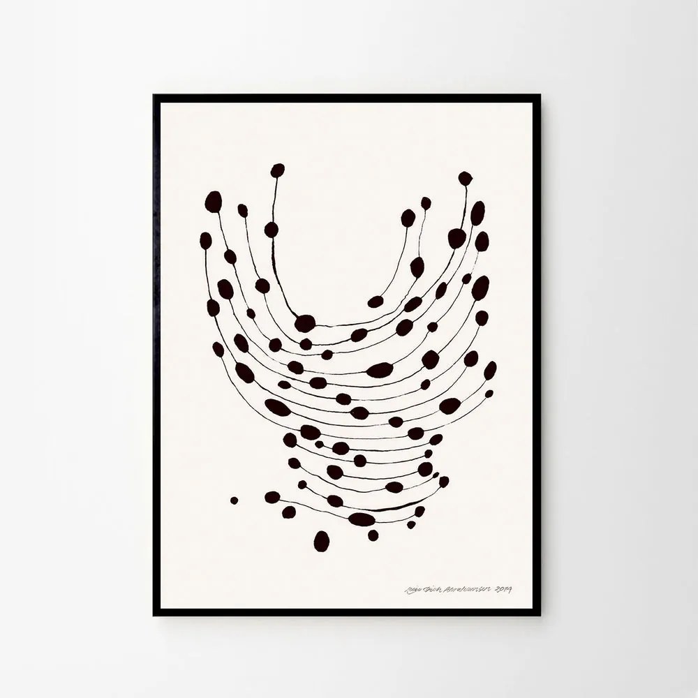 The Poster Club Plagát Dancing Dots by Leise Dich Abrahamsen 30x40 cm