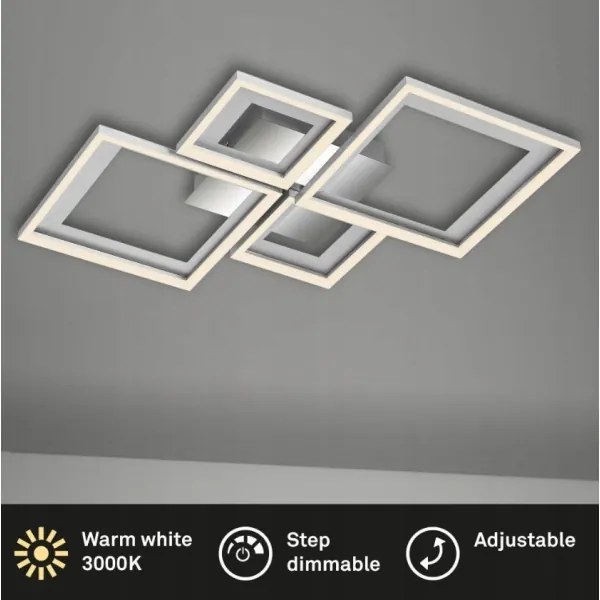 Briloner 3727-019 - LED Stmievateľné stropné svietidlo FRAME LED/38W/230V