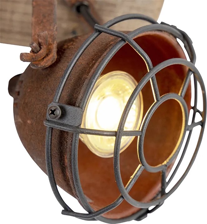 Inteligentný reflektor hrdzavo hnedý nastaviteľný vrátane 3 WiFi GU10 - Gina