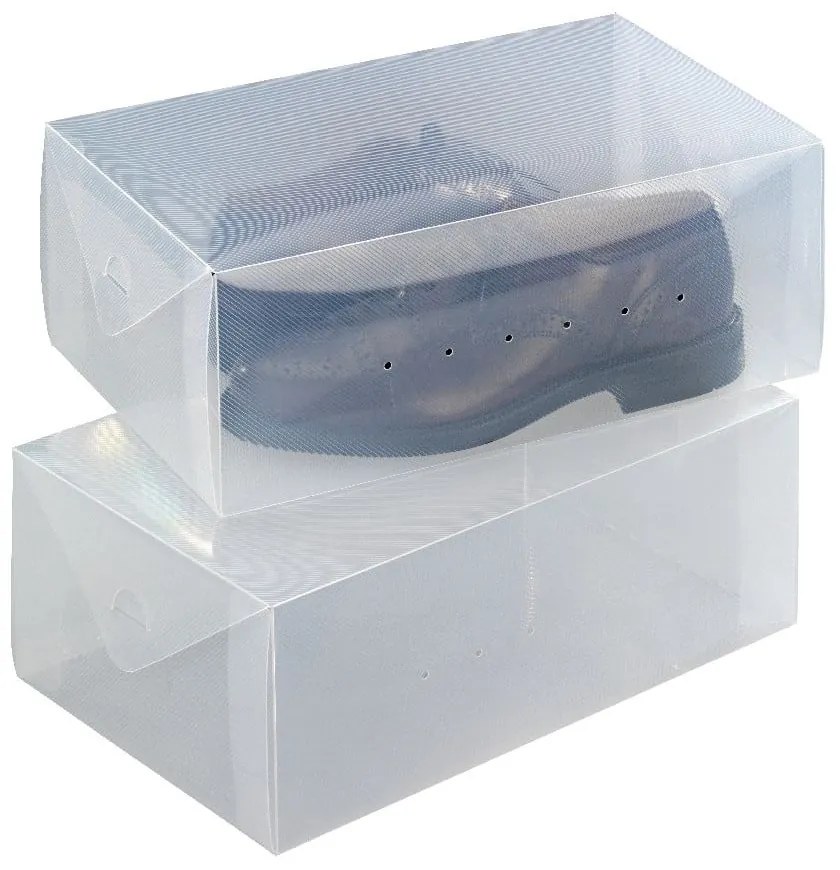 Súprava 2 úložných boxov na topánky Wenko Pack