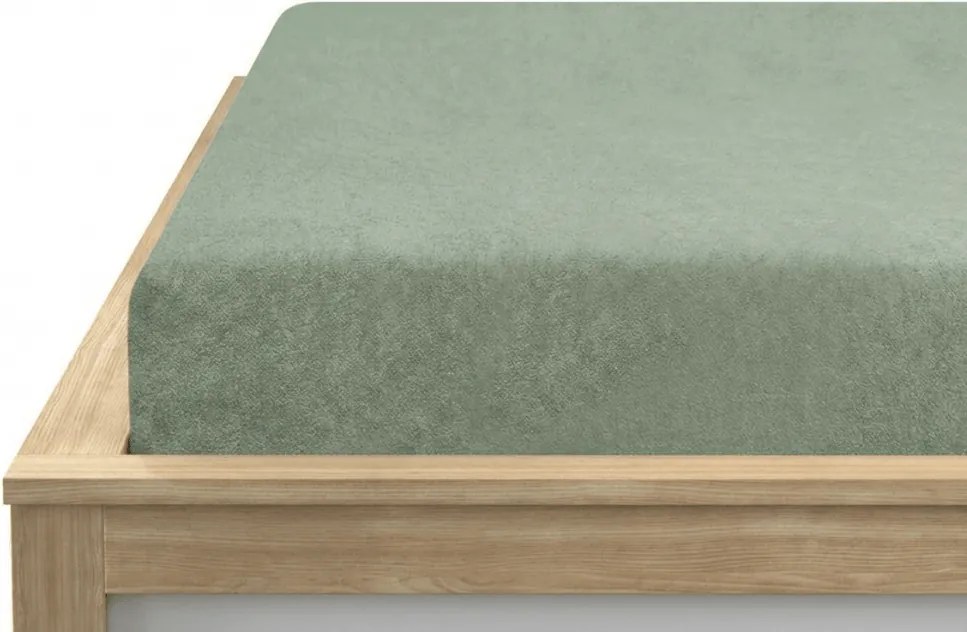 Froté plachta EXCLUSIVE svetlo olivové 90 x 200 cm