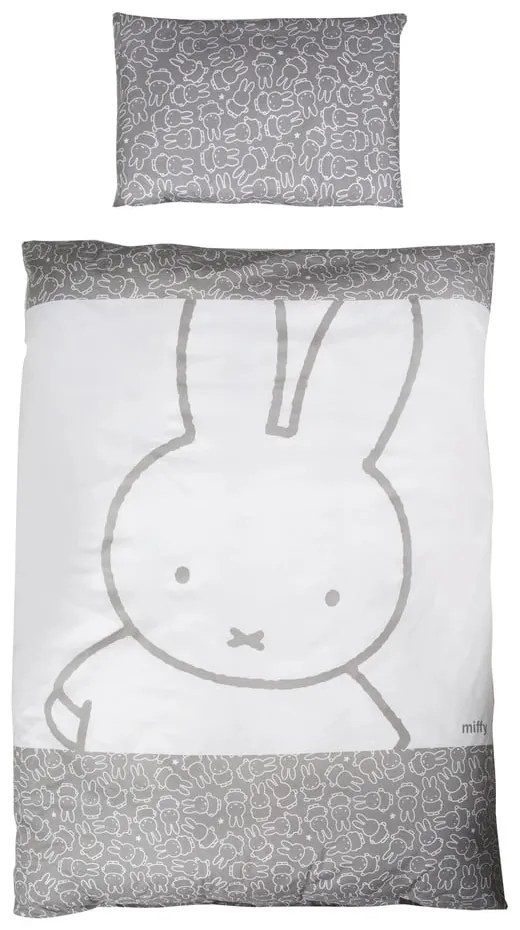 Bavlnené detské obliečky do postieľky 100x135 cm Miffy – Roba