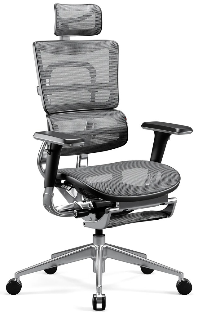 Kancelárska ergonomická stolička Diablo V-Master, čierno-šedá