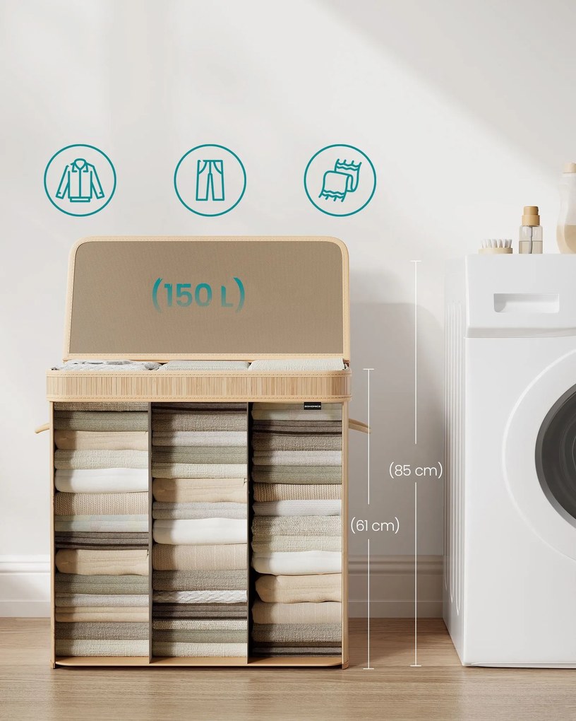 Kôš na bielizeň Bamb 150 l