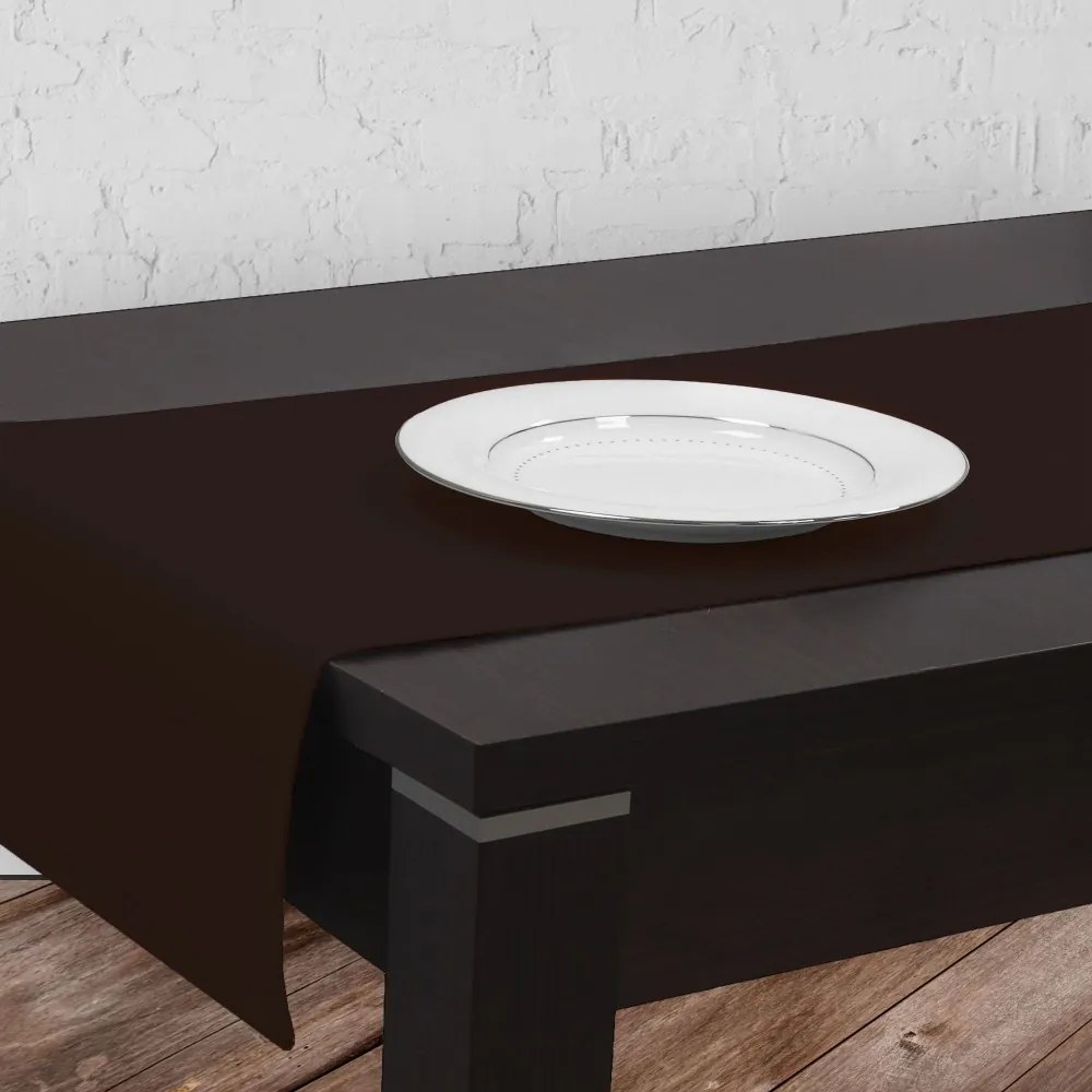 Dekorstudio Teflónovy behúň na stôl BP29 - tmavo hnedý Rozmer behúňa (šírka x dĺžka): 40x110cm