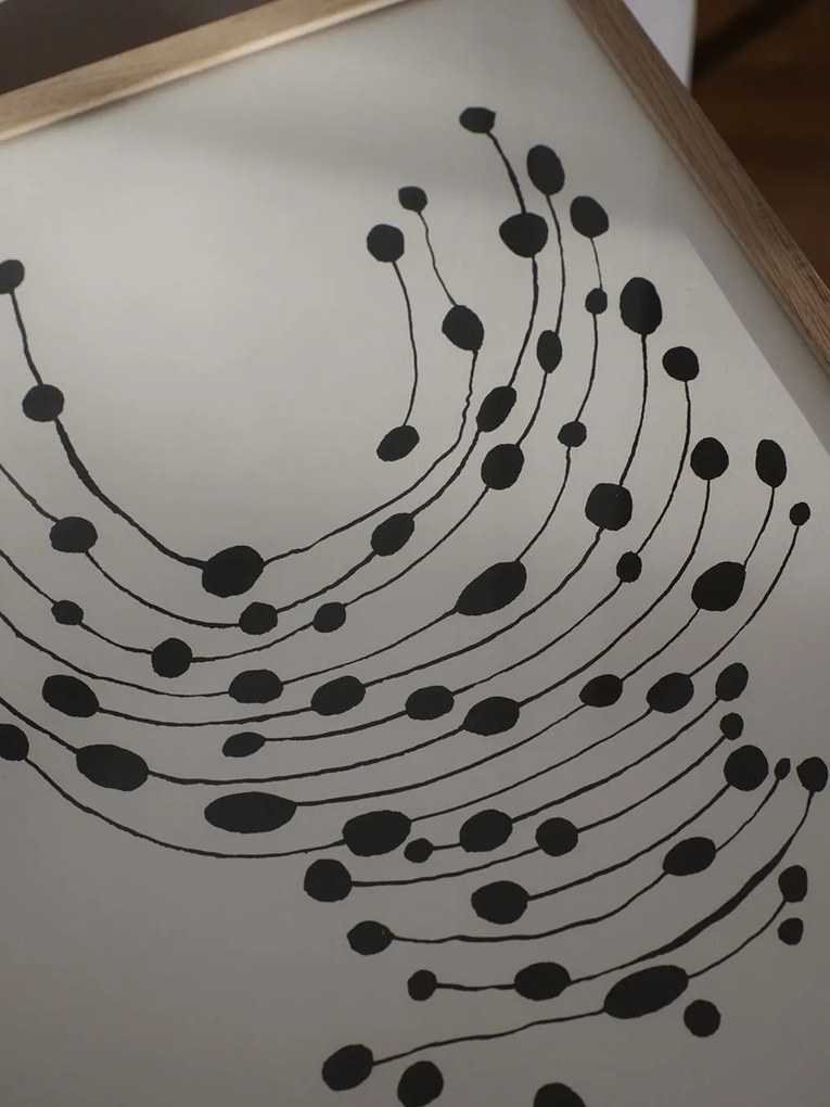THE POSTER CLUB Autorský plagát Dancing Dots by Leise Dich Abrahamsen 30x40 cm