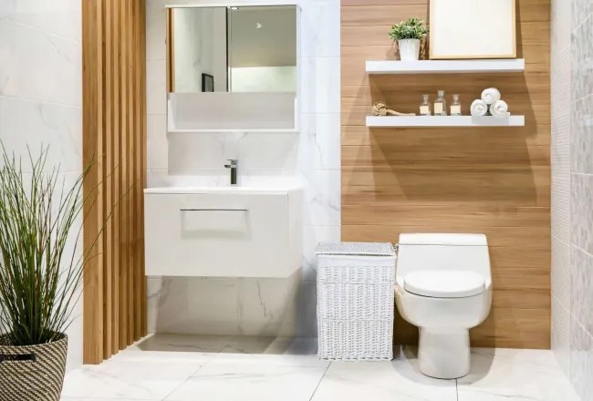 Kôš na bielizeň 72 l prútený biely