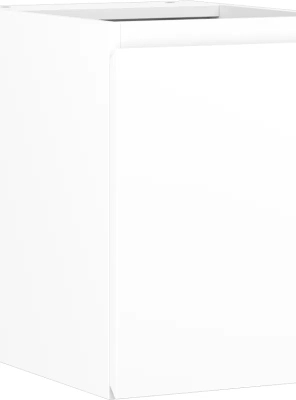 Mexen Orio, kúpeľňová skrinka 35 cm, 1 dvierka, biela matná, 91A11-03547-1-BF01