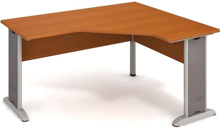 Rohový písací stôl SELECT, ľavý, dezén čerešňa