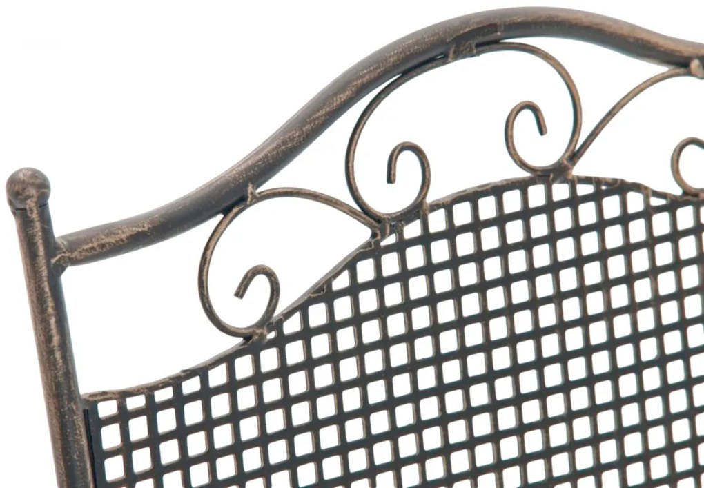 Kovová skladacia stolička Kiran (SET 2 ks) - Bronzová