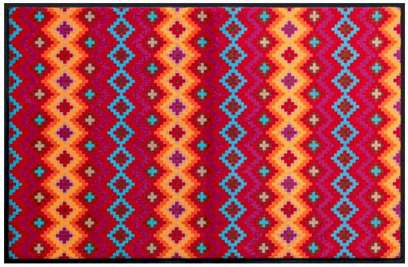 Premium rohožka s indiánskym vzorom - dúha (Vyberte veľkosť: 75*50 cm)