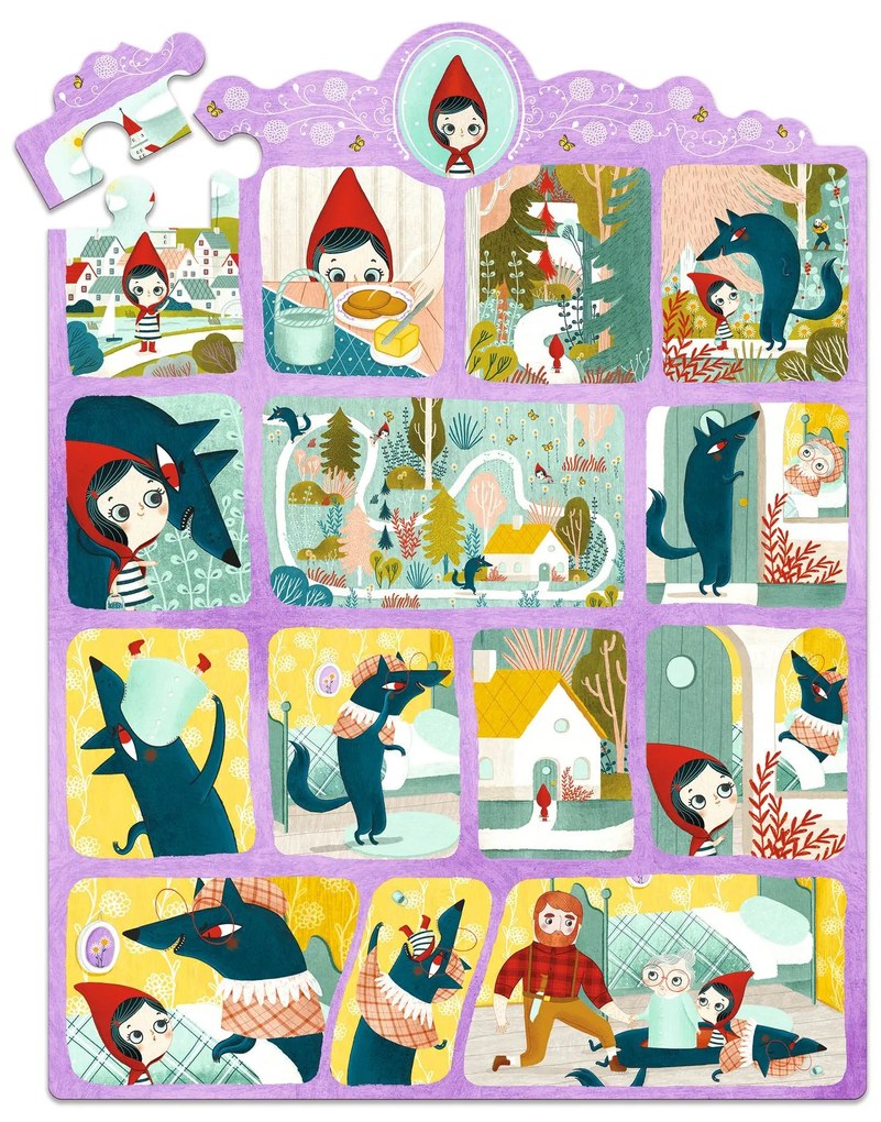 Rozprávkové puzzle - Červená Čiapočka - 35 ks