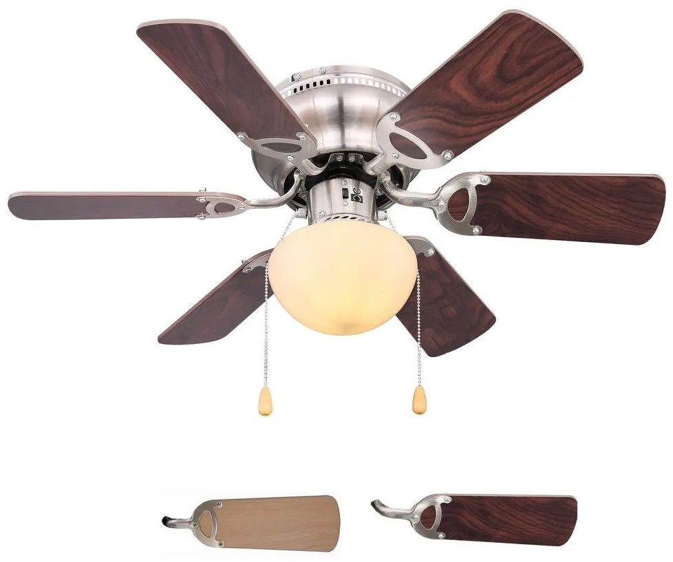Globo 03802 - Stropný ventilátor UGO 1xE27/60W/230V GL5119