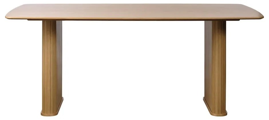 Jedálenský stôl s doskou v dubovom dekore 100x190 cm Nola – Unique Furniture