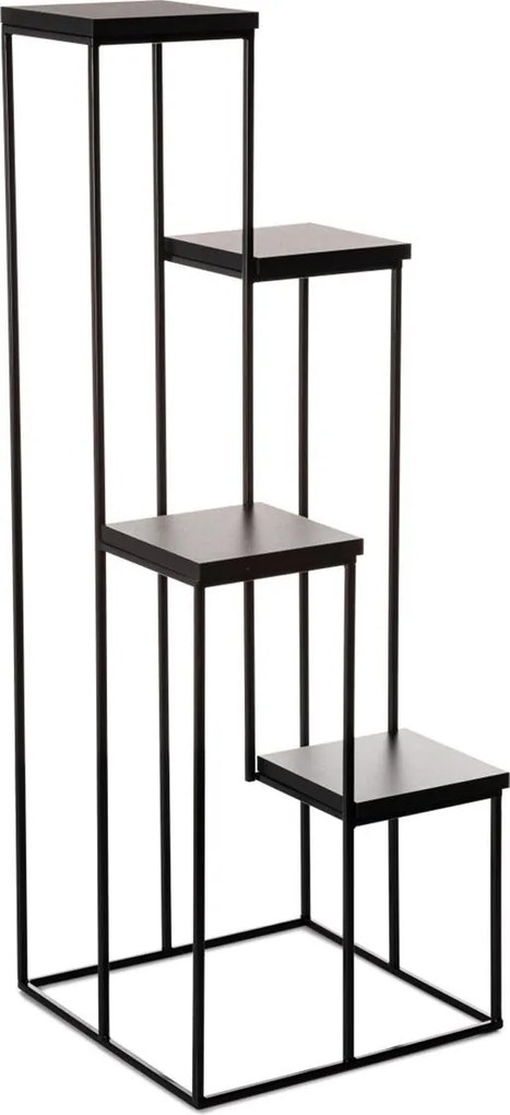 STOJAN NA KVETINÁČ KASKADA1 110X40X40 CM ČIERNA