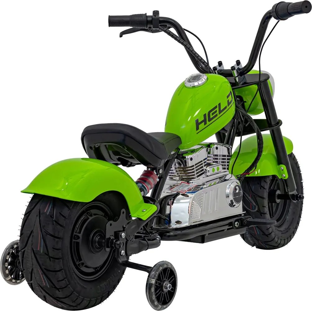Ramiz Chopper Warrior Zelený motocykel