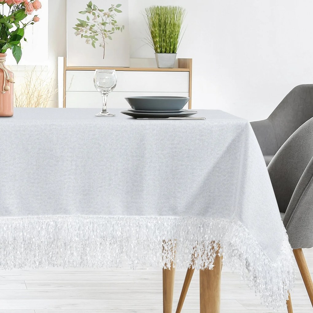 EUROFIRANY OBRUS TINA 140X260 CM BIELY