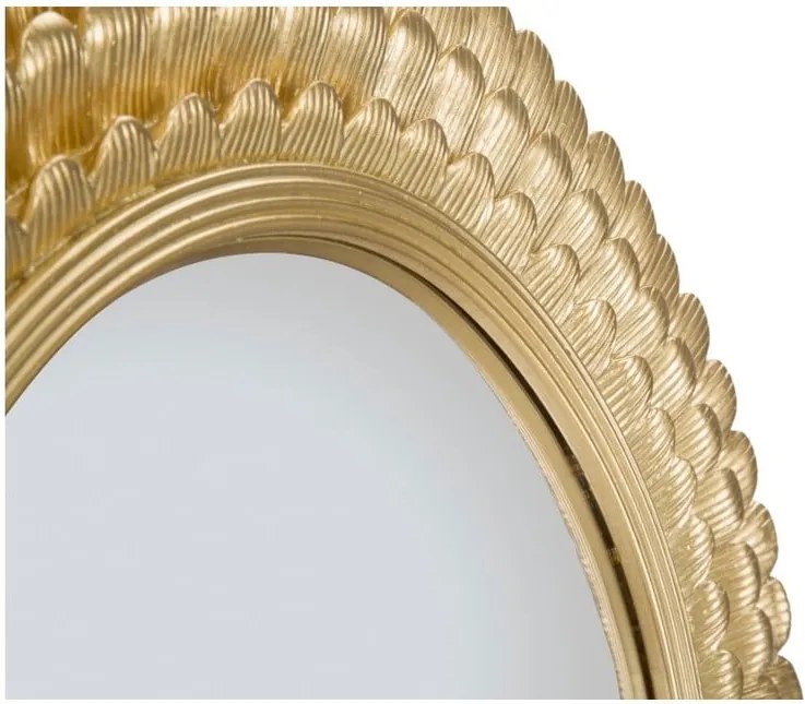 Nástenné zrkadlo v železnom ráme Mauro Ferretti Glam Lamin, ⌀ 43 cm