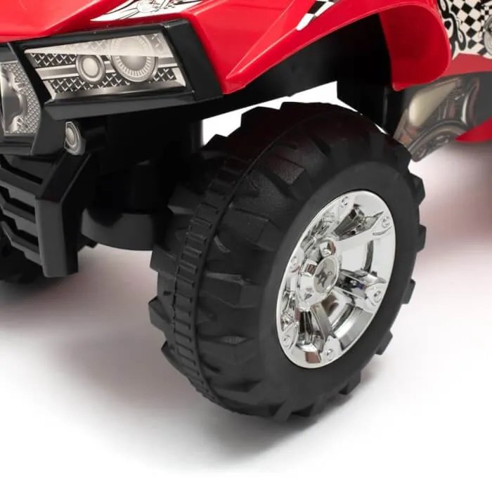 Detské odrážadlo so zvukom Štvorkolka červená