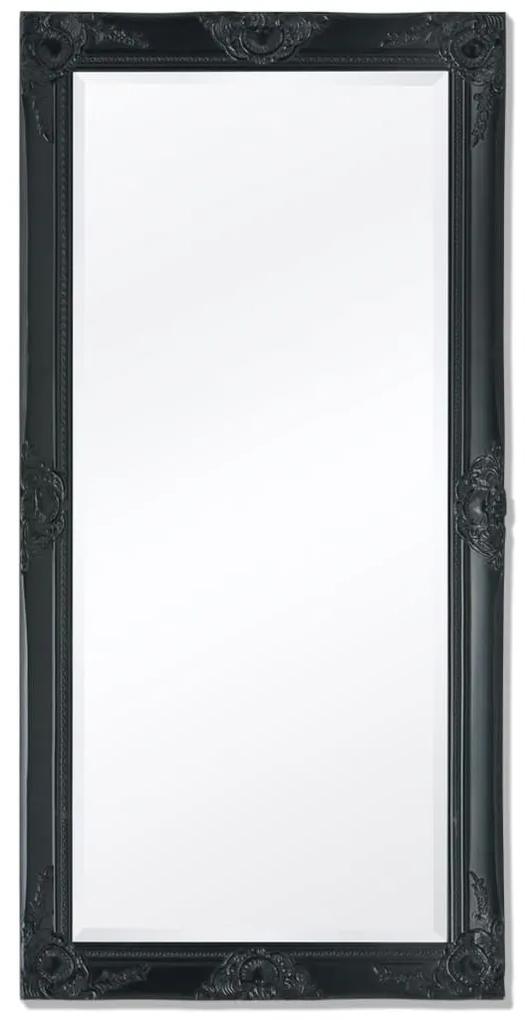 vidaXL Nástenné zrkadlo v barokovom štýle, 120x60 cm, čierne