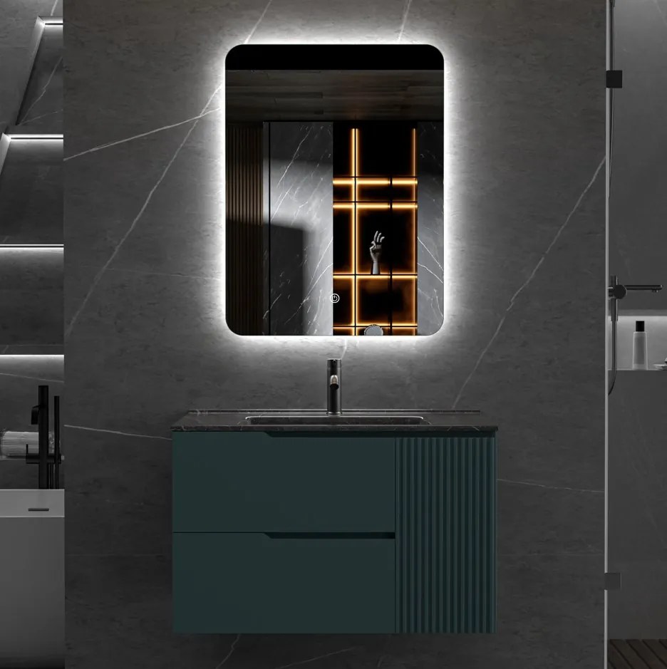 Erga Evelyn, LED zrkadlo 60x80cm, 2185 lm, 6500K, zadné osvetlenie, ERG-V01-119-6080-00