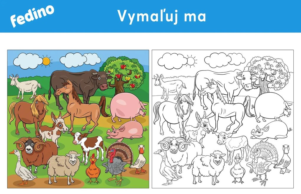 Omaľovánky – balík 1(20ks) – platený