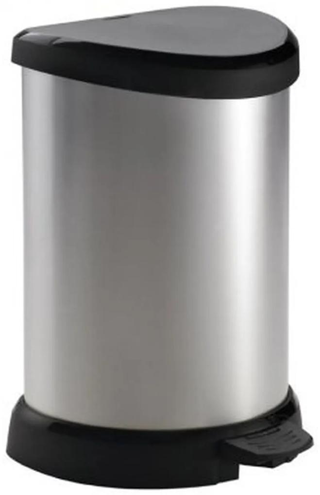 CURVER DECO BIN 20L Odpadkový kôš 30,3 x 26,8 x 44,8 cm strieborný 02120-582