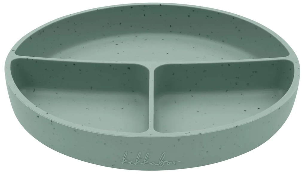 Tanier delený s prísavkou Platinum Silicone Sage