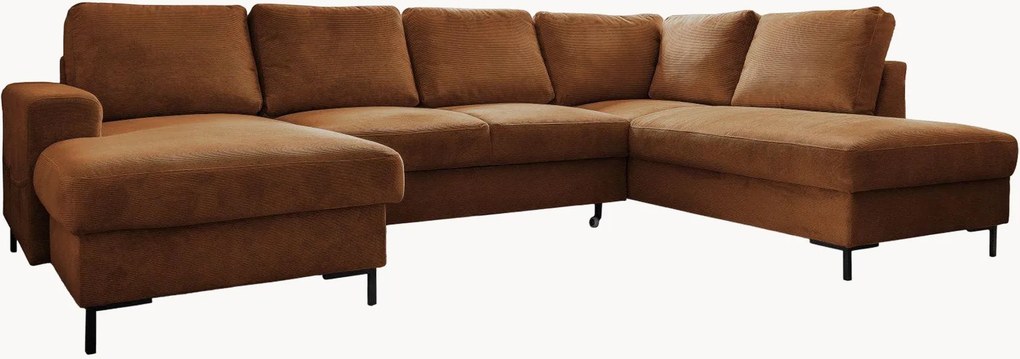 Menčestrová panoramatická rohová rozkladacia pohovka Lofty Lilly (8-miestna)