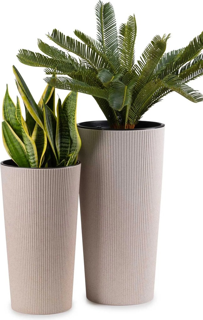 Kvetináč URBANIKA ECO Wood 36,4x19,6 cm biely