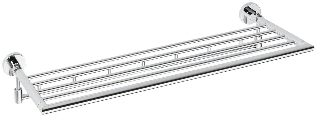 Sapho Sapho, X-ROUND polička na uteráky výklopná s háčikmi 650mm, chróm, XR422