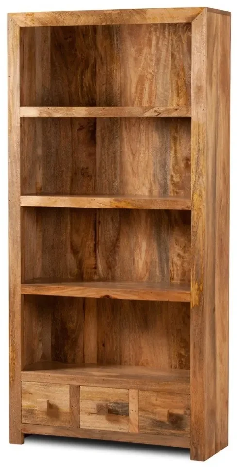furniture-nabytek.cz - Drevená knižnica 90x180x35 z masívu mango