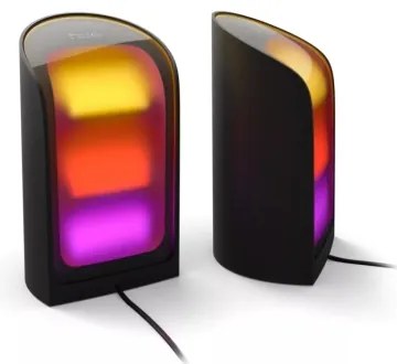 Philips -SADA 2x LED RGBW stmievateľné svietidlo Hue PLAY Wall Washer LED/20W/230V 2000–6500K čierna