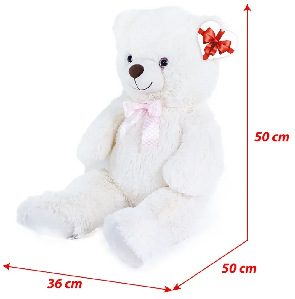 Rappa Veľký plyšový medveď Lily krémový, 78 cm, s visačkou