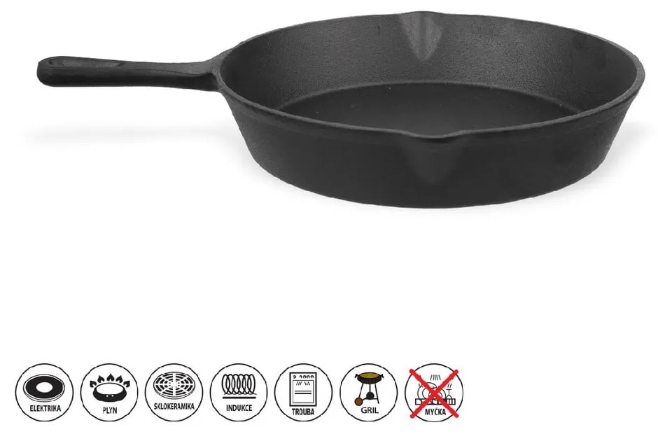 Grilovacia liatinová panvica ø 25 cm LITINA – Orion