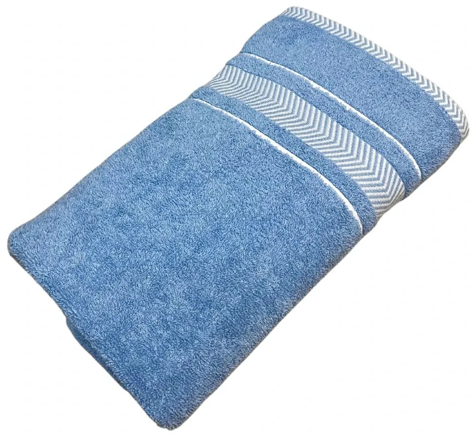 Froté osuška deluxe Monako modrý 70x140cm