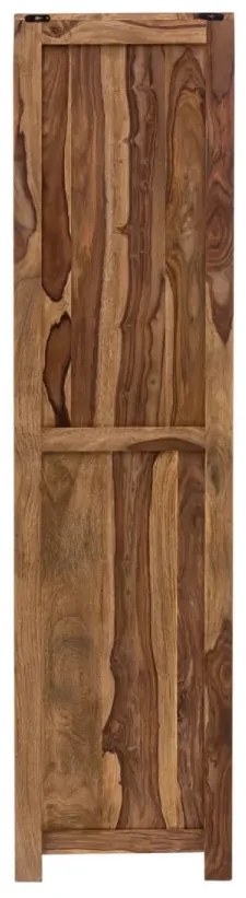 furniture-nabytek.cz - Masívna kúpeľňová skriňa Lagos z palisandrového dreva, lakovaná, hnedá – 45×35×185 cm