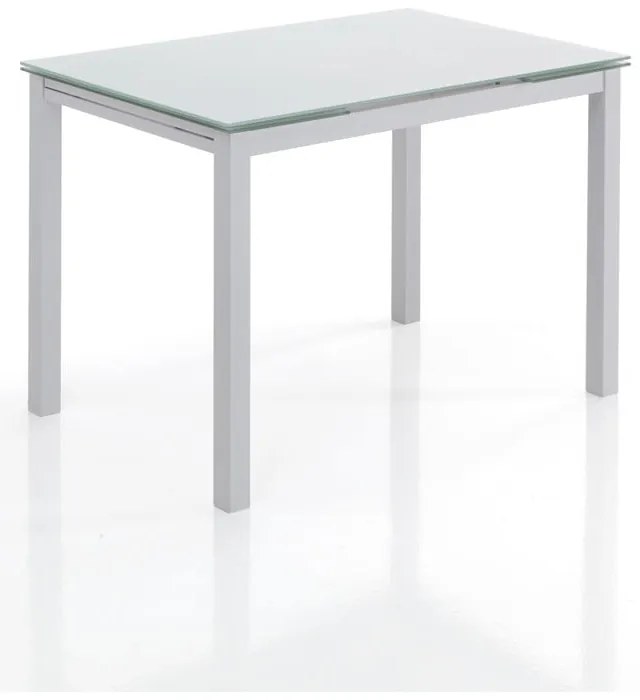 Rozkladací jedálenský stôl so sklenenou doskou 70x110 cm Fast – Tomasucci