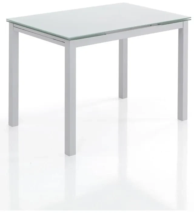 Rozkladací jedálenský stôl so sklenenou doskou 70x110 cm Fast – Tomasucci