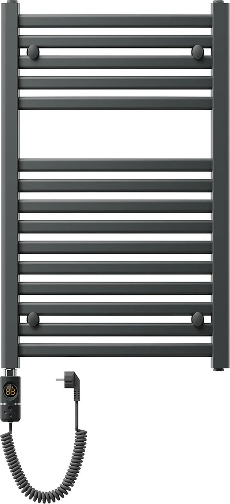 Mexen Helios, elektrické vykurovacie teleso 800 x 500 mm, 600 W, antracitová, W103-0800-500-2600-66